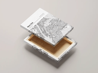 Canvas map prints