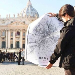 custom street map poster of Rome Italy