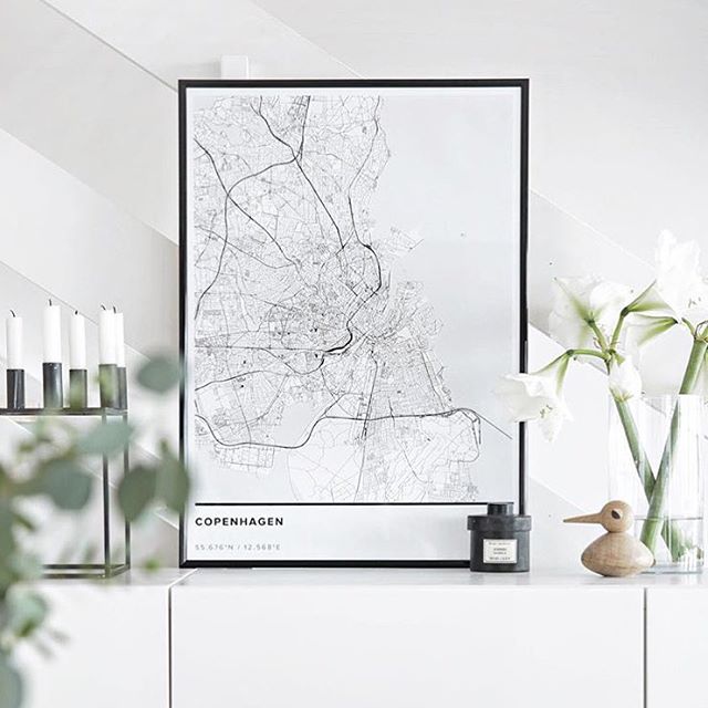 Map poster of Copenhagen, Denmark