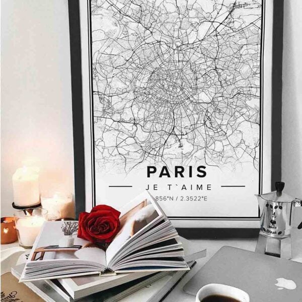 Map poster of Paris Streetmap poster