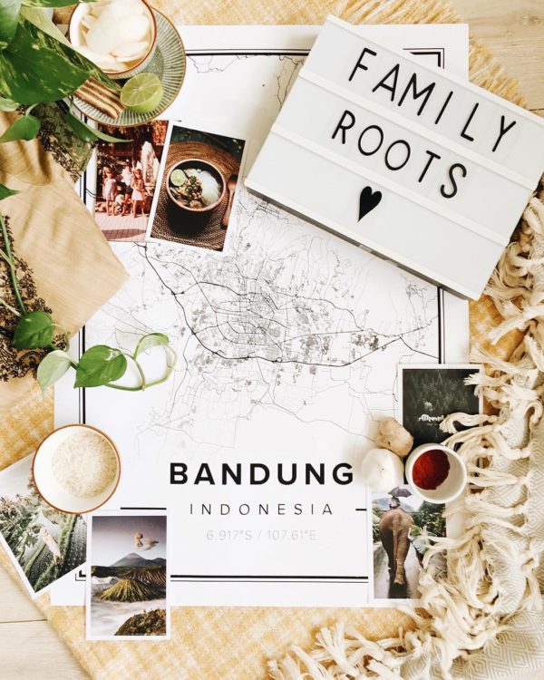 Map poster of Bandung