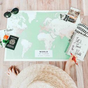 design a customized world map poster
