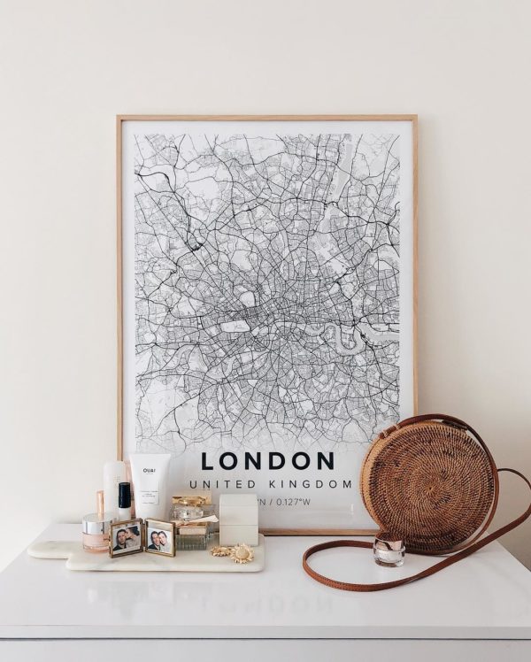 Modern Map Poster Of London, United Kingdom