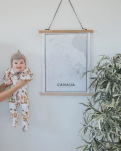 Modern map poster of Canada