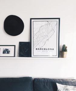 Map poster of Barcelona, Spain