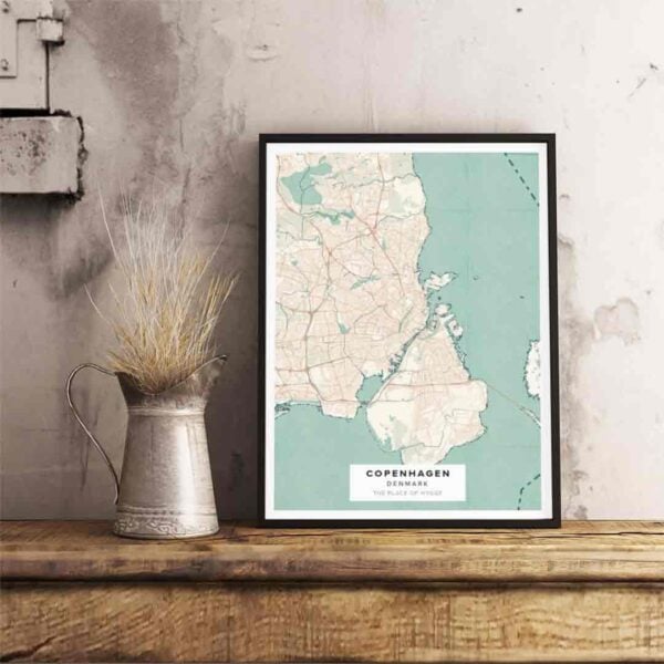 Map poster of Copenhagen, Denmark