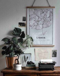 Map poster of Lisboa, Portual