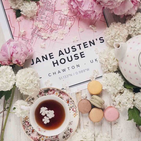 Jane Austens House Map Print