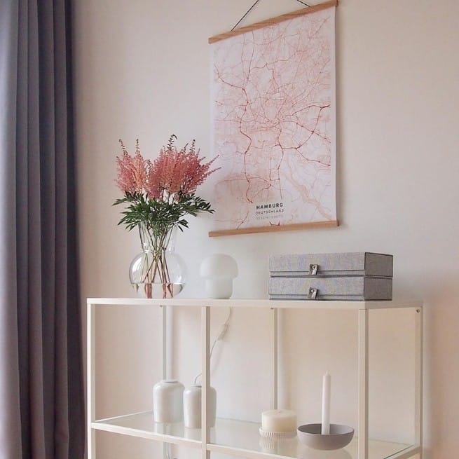 Pastel scandi color palette themed room