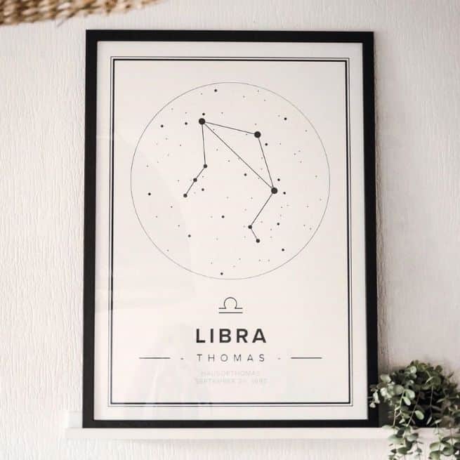 libra season zodiac poster of star sign
