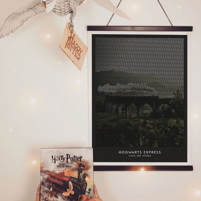 fantasy photo poster of hogwarts