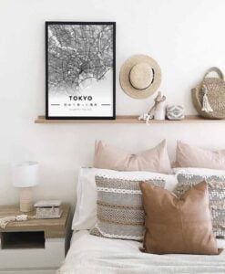 Tokyo city Map print mapiful