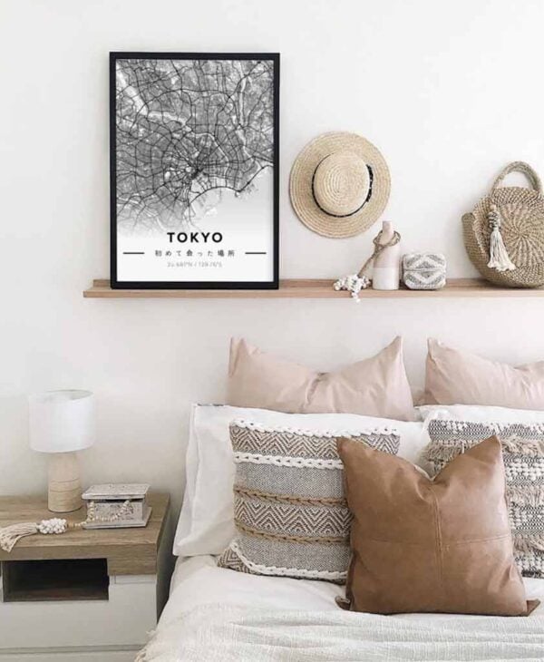 Tokyo city Map print mapiful