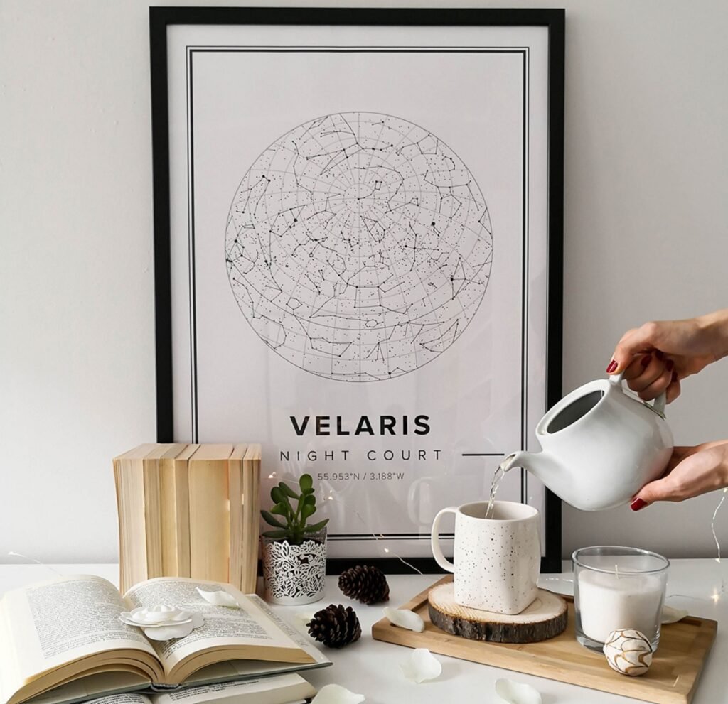 star map poster of velaris, night court
