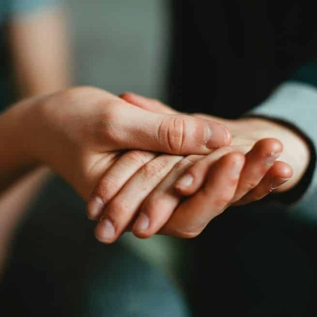 holding hands, give back to the community