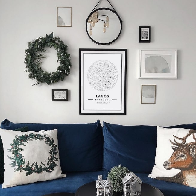 star mapiful in classic, winter gallery wall