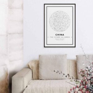 China Star Map Print
