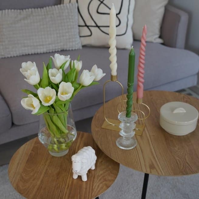 How to make twisted candles table flower 