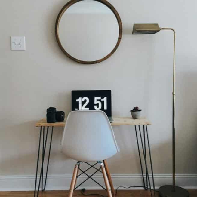 Chair Mid-Century Modern Interior mirror 