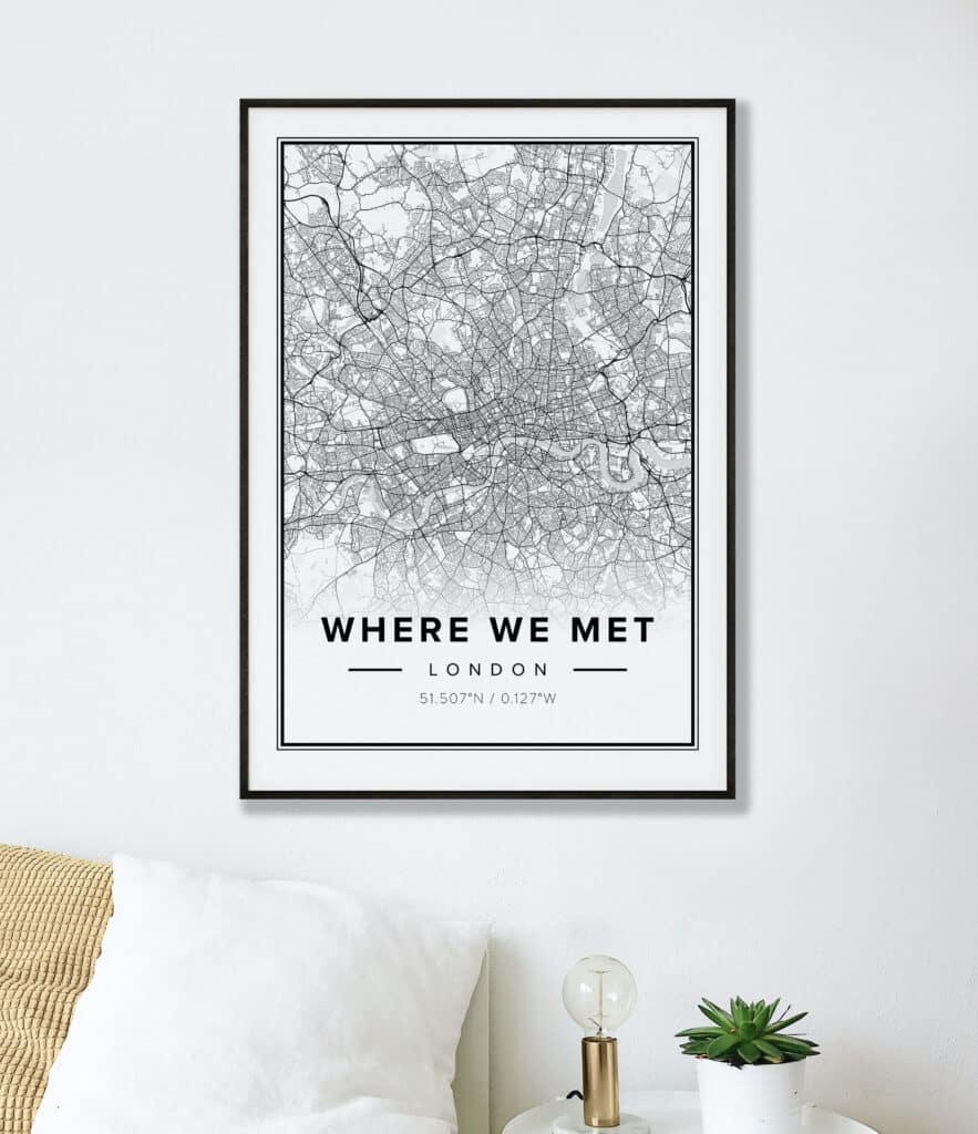 Customizable Street Map Posters Mapiful - City Your Design Own - Map