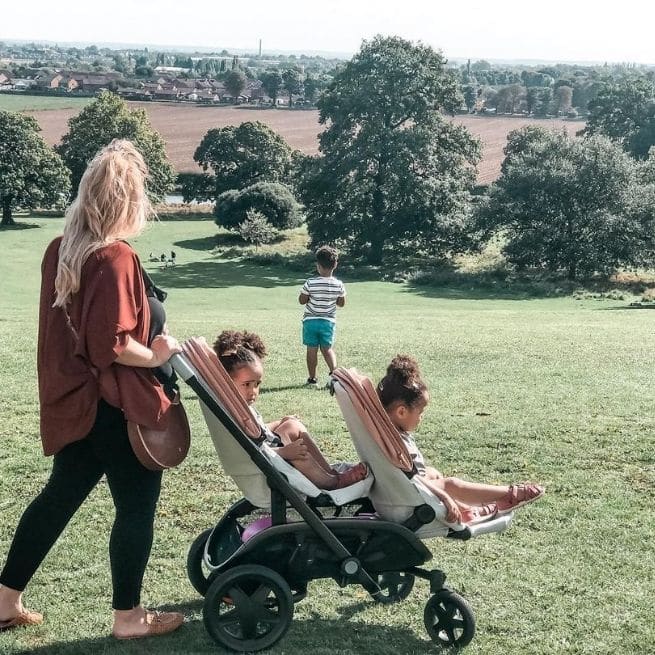 Motherhood family park children 