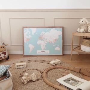 nautical street map poster, playroom