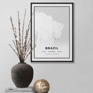 Brazil Map Print
