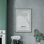 Map poster of Egypt