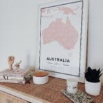 Map poster of Australia