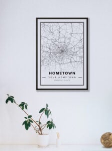 modern country map Hometown