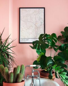 Vintage map poster of langley park, united kingdom