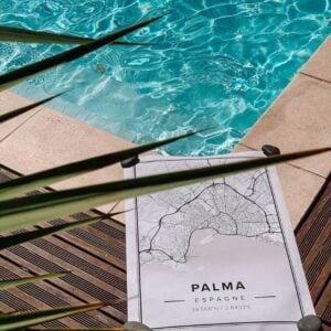 modern map print of Palma