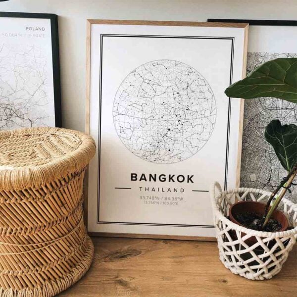 Bangkok Star Map Print