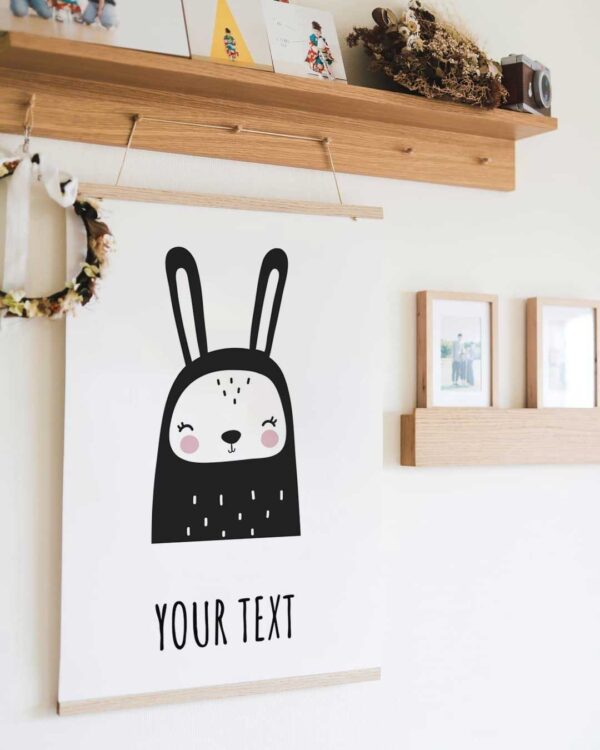 Nursery poster rabbit