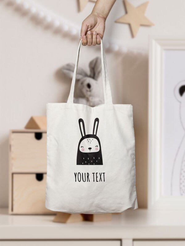 Nursery collection rabbit totebag