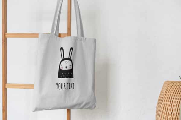 Nursery collection rabbit totebag