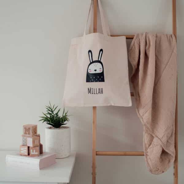 rabbit tote bag