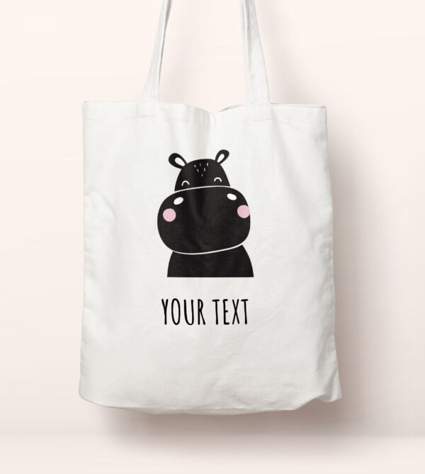 Nursery collection tote bag hippo