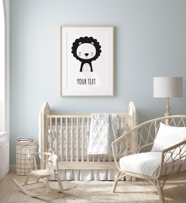 Nursery collection lion poster