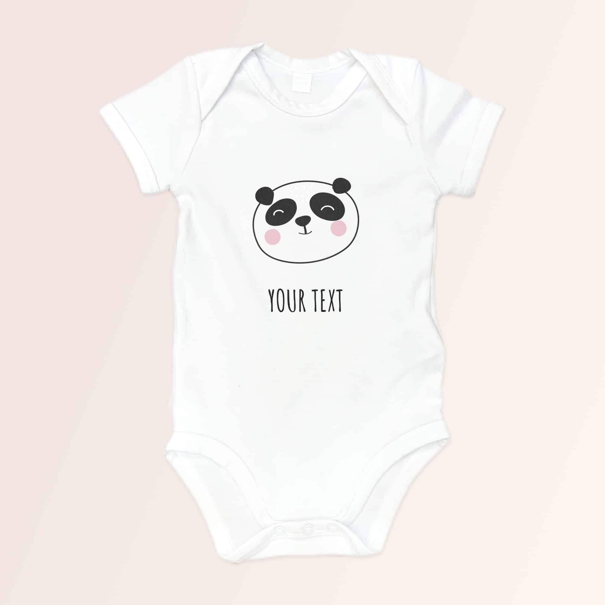 Personalize Own Baby Onesie Panda -