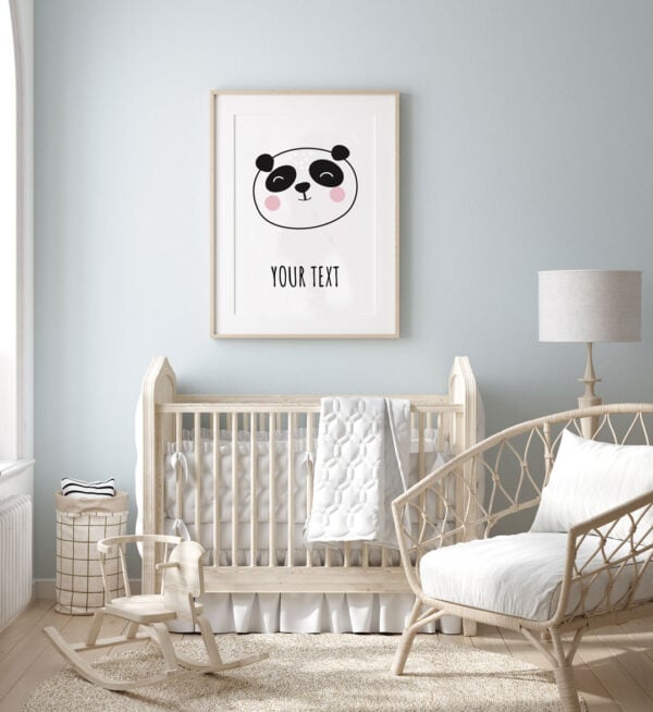 Nursery poster panda