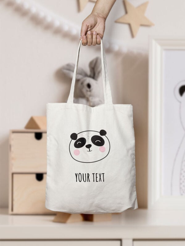 Nursery collection panda totebag