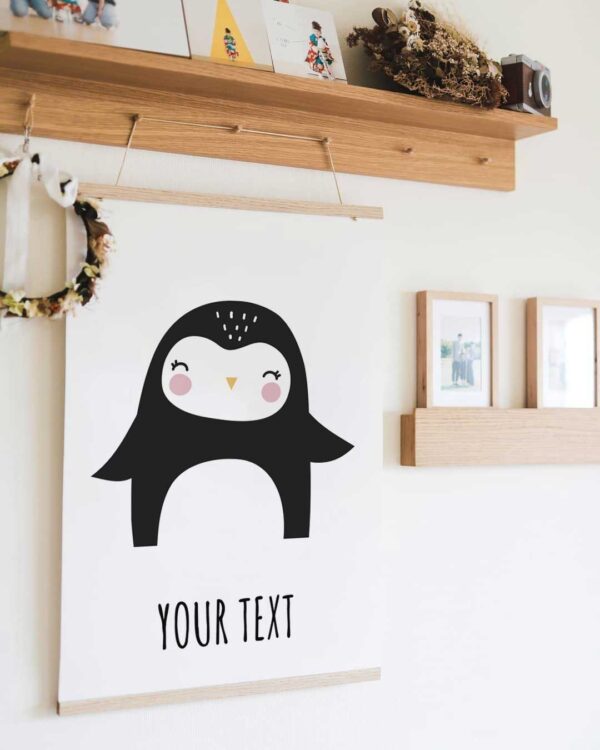 Nursery poster penguin