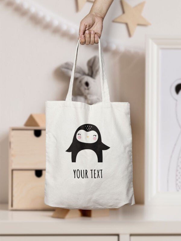 Nursery collection penguin totebag