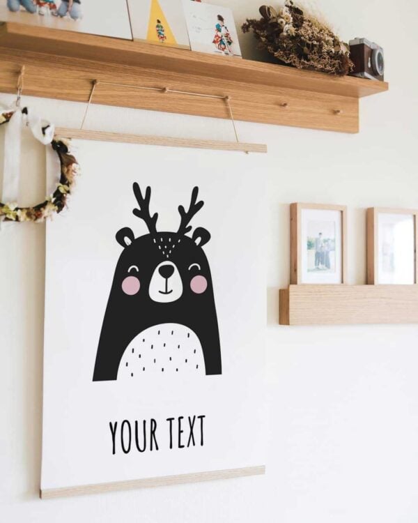 Nursery poster bear