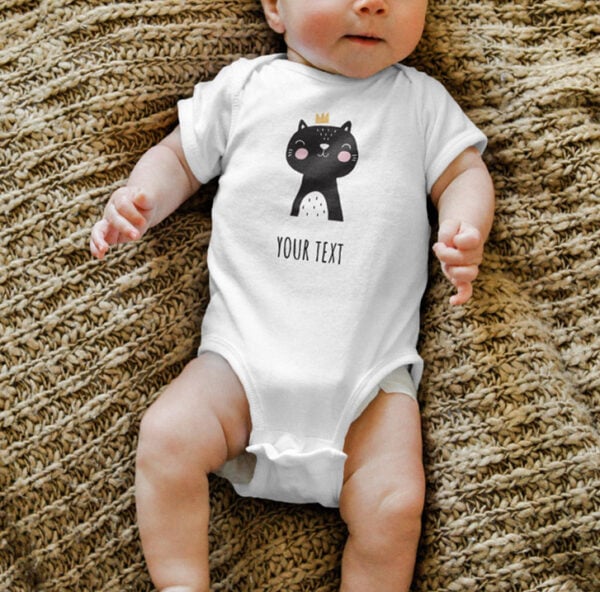 Nursery collection baby onesie cat