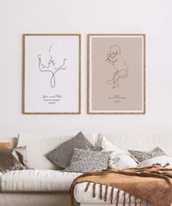 line art poster gallery