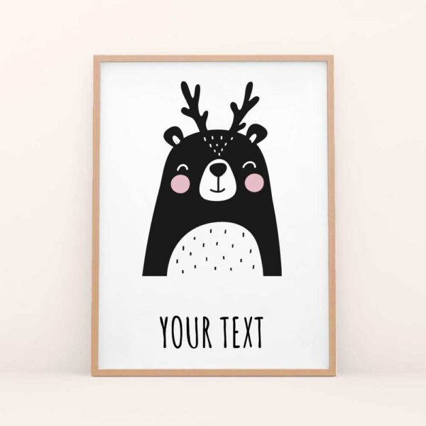 nursery poster bear