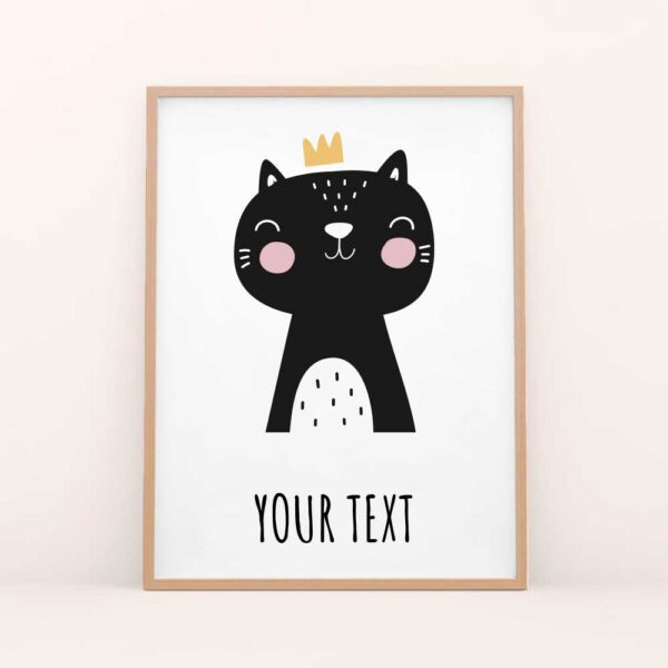 nursery poster cat