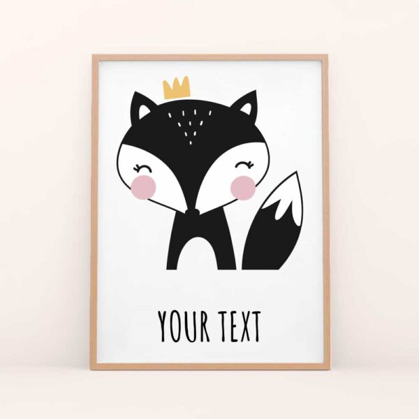 nursery poster fox